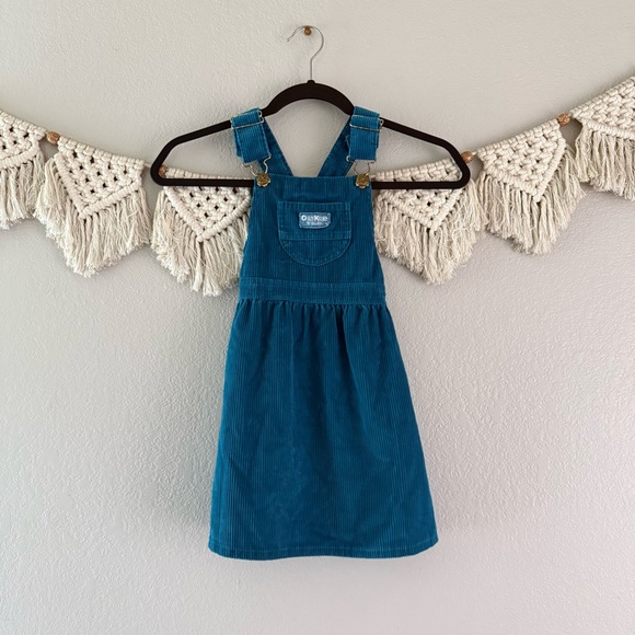 OshKosh B'gosh Other - OshKosh‎ B’Gosh Vintage Teal Corduroy Overall Dress